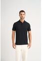Polo Básica De Algodón Para Hombre Silueta Semi Fitted Polo Básica De Algodón Para Hombre Silueta Semi Fitted Negro L Vélez de Vélez