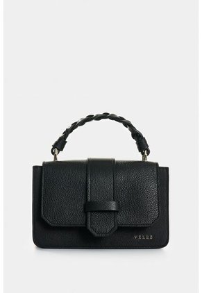 Manos Libres Garniel De Cuero Para Mujer Manija Tejida Manos Libres Garniel De Cuero Para Mujer Manija Tejida Negro VÉLEZ