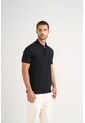 Polo Básica De Algodón Para Hombre Silueta Semi Fitted Polo Básica De Algodón Para Hombre Silueta Semi Fitted Negro L Vélez de Vélez