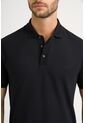 Polo Básica De Algodón Para Hombre Silueta Semi Fitted Polo Básica De Algodón Para Hombre Silueta Semi Fitted Negro L Vélez de Vélez