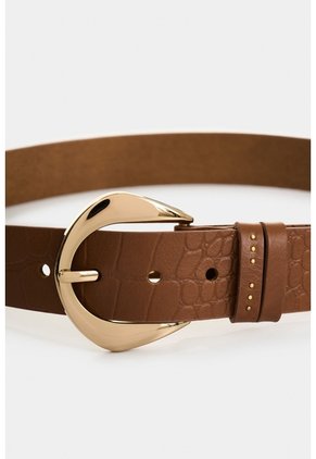 Cinturón Unifaz De Cuero Para Mujer Astra Cinturón Unifaz De Cuero Para Mujer Astra Miel L VÉLEZ