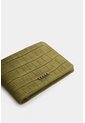 Billetera En Cuero Nobuck Croco Para Hombre Tessa 2.0 Billetera En Cuero Nobuck Croco Para Hombre Tessa 2.0 Verde Oliva VÉLEZ de Vélez