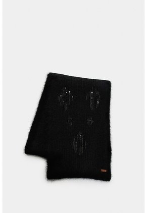 Bufanda Tejida Platino Para Mujer Detalle Lentejuelas Bufanda Tejida Platino Para Mujer Detalle Lentejuelas Negro XS VÉLEZ