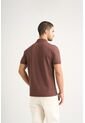 Polo Para Hombre Semi Fit Detalle Jacquard Polo Para Hombre Semi Fit Detalle Jacquard Cafe XXL VÉLEZ de Vélez