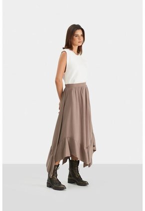 Falda Tatacoa Midi Para Mujer Silueta Holgada Falda Tatacoa Midi Para Mujer Silueta Holgada Tabaco 12 Vélez