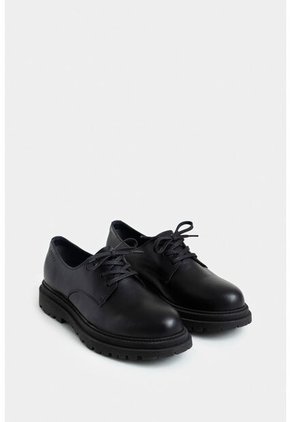 Zapatos De Cordón Arezzo De Cuero Para Hombre Efecto Envejecido Zapatos De Cordón Arezzo De Cuero Para Hombre Efecto Envejecido Negro 44 VÉLEZ