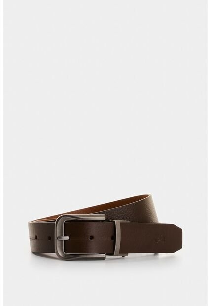 Cinturón Doble Faz Ravello De Cuero Para Hombre Hexagonal Cinturón Doble Faz Ravello De Cuero Para Hombre Hexagonal Cafe 36 VÉLEZ
