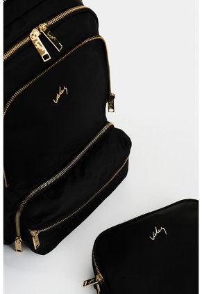 Morral Tamar En Lona Para Mujer Multifuncional Morral Tamar En Lona Para Mujer Multifuncional Negro VÉLEZ