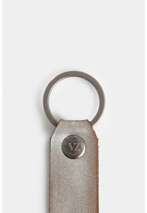 Llavero Glacial De Cuero Acabado Foil Unisex Llavero Glacial De Cuero Acabado Foil Unisex Plata VÉLEZ