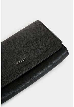 Billetera Palma De Cuero Para Mujer Amplia Capacidad Billetera Palma De Cuero Para Mujer Amplia Capacidad Negro VÉLEZ