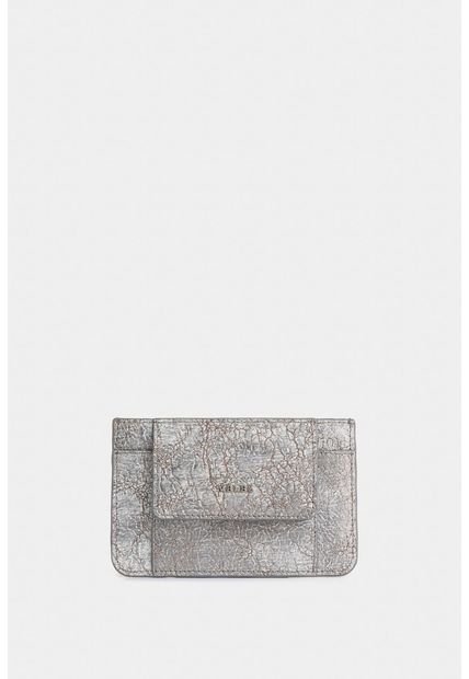 Porta Documentos Aventurina De Cuero Folia Para Mujer Efecto Craquelado Porta Documentos Aventurina De Cuero Folia Para Mujer Efecto Craquelado Plata Vélez