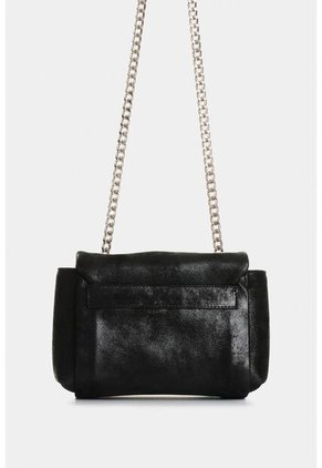 Manos Libres Mini Lili De Cuero Para Mujer Con Cadena Manos Libres Mini Lili De Cuero Para Mujer Con Cadena Negro VÉLEZ