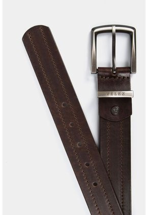 Cinturón Unifaz Coraje De Cuero Para Hombre Pasador Metálico Cinturón Unifaz Coraje De Cuero Para Hombre Pasador Metálico Cafe 34 VÉLEZ