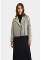 Chaqueta Biker Tokio En Cuero Para Mujer Efecto Metalizado Chaqueta Biker Tokio En Cuero Para Mujer Efecto Metalizado Dorado L VÉLEZ de Vélez