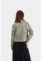 Chaqueta Biker Tokio En Cuero Para Mujer Efecto Metalizado Chaqueta Biker Tokio En Cuero Para Mujer Efecto Metalizado Dorado L VÉLEZ de Vélez
