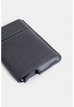 Porta Documentos De Cuero Miniwallet Porta Documentos De Cuero Miniwallet Azul Oscuro VÉLEZ