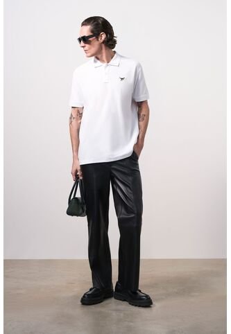 Polo Manga Corta Slim Fit Para Hombre Polo Manga Corta Slim Fit Para Hombre Blanco XL VÉLEZ Vélez