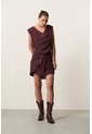 Vestido Mini En Tencel Para Mujer Cuma Vestido Mini En Tencel Para Mujer Cuma Vinotinto 12 VÉLEZ de Vélez