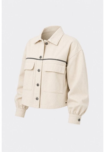 Chaqueta Ocaso Para Mujer Oversized Chaqueta Ocaso Para Mujer Oversized Crema XL VÉLEZ