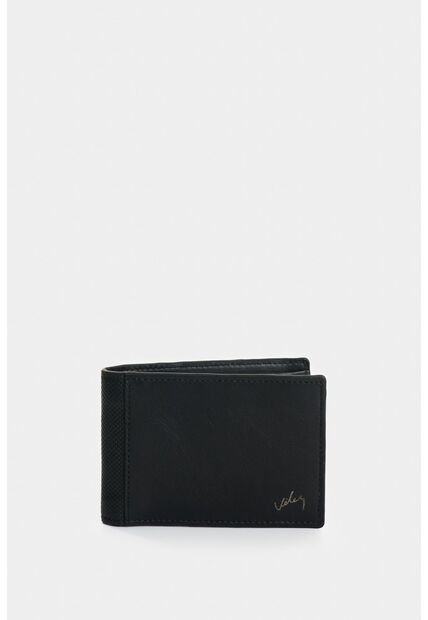 Billetera De Cuero Con Detalle Grabado Para Hombre Lira Billetera De Cuero Con Detalle Grabado Para Hombre Lira Negro VÉLEZ