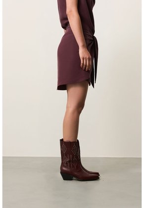 Vestido Mini En Tencel Para Mujer Cuma Vestido Mini En Tencel Para Mujer Cuma Vinotinto 12 VÉLEZ