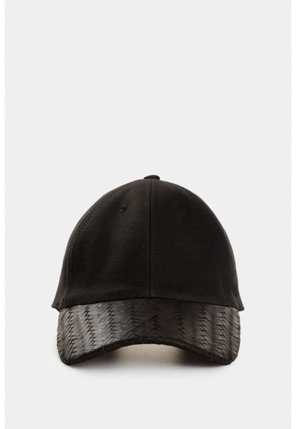 Gorra 6 Paneles En Dril Y Cuero Para Hombre Circe Gorra 6 Paneles En Dril Y Cuero Para Hombre Circe Negro M Vélez