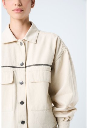 Chaqueta Ocaso Para Mujer Oversized Chaqueta Ocaso Para Mujer Oversized Crema XL VÉLEZ