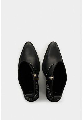 Botas De Cuero Acabado Rústico Para Mujer Elias Botas De Cuero Acabado Rústico Para Mujer Elias Negro 39 VÉLEZ