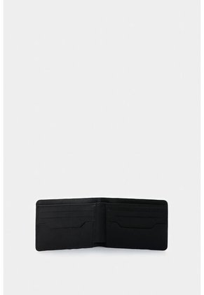 Billetera Alden De Cuero Para Hombre Monogram Billetera Alden De Cuero Para Hombre Monogram Negro VÉLEZ