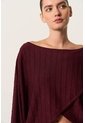 Sweater Oversize Tejido Para Mujer Cayena Sweater Oversize Tejido Para Mujer Cayena Vinotinto XS VÉLEZ de Vélez
