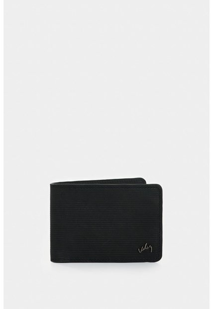 Billetera Vértice De Cuero Para Hombre Placa Rayas Billetera Vértice De Cuero Para Hombre Placa Rayas Negro VÉLEZ