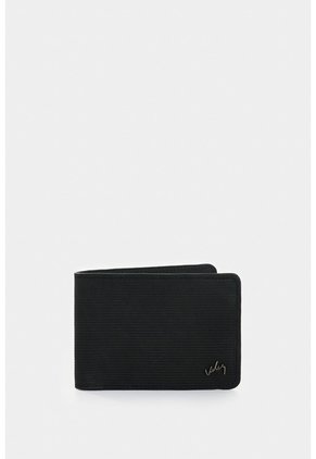 Billetera Vértice De Cuero Para Hombre Placa Rayas Billetera Vértice De Cuero Para Hombre Placa Rayas Negro VÉLEZ