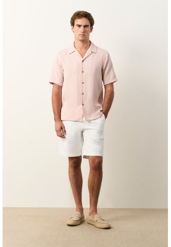 Camisa Costero De Manga Corta Para Hombre Camisa Costero De Manga Corta Para Hombre Rosado XS VÉLEZ Vélez