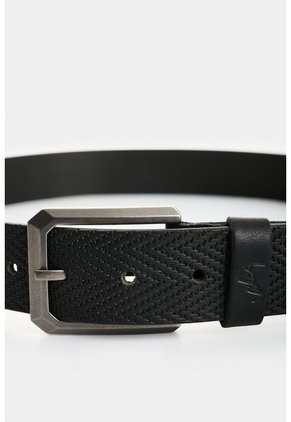Cinturón Unifaz De Cuero Grabado Para Hombre Loa Cinturón Unifaz De Cuero Grabado Para Hombre Loa Negro 42 VÉLEZ