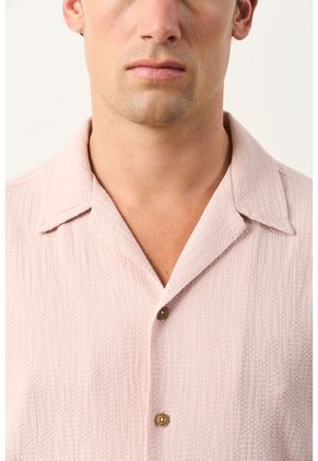 Camisa Costero De Manga Corta Para Hombre Camisa Costero De Manga Corta Para Hombre Rosado XS VÉLEZ