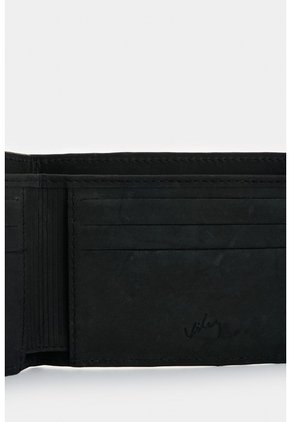 Billetera Vértice De Cuero Para Hombre Placa Rayas Billetera Vértice De Cuero Para Hombre Placa Rayas Negro VÉLEZ