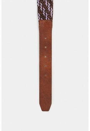 Cinturón Unifaz De Cuero Y Cordón Para Hombre Ciruela Cinturón Unifaz De Cuero Y Cordón Para Hombre Ciruela Brandy 34 VÉLEZ