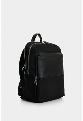 Morral Marfilo De Cuero Y Nylon Para Mujer Manija Trenzada Morral Marfilo De Cuero Y Nylon Para Mujer Manija Trenzada Negro VÉLEZ