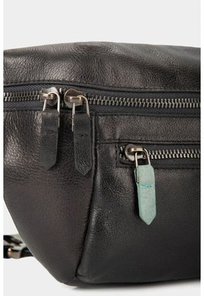 Riñonera Tivoli De Cuero Para Hombre Reata En Nylon Negro Riñonera Tivoli De Cuero Para Hombre Reata En Nylon Negro VÉLEZ
