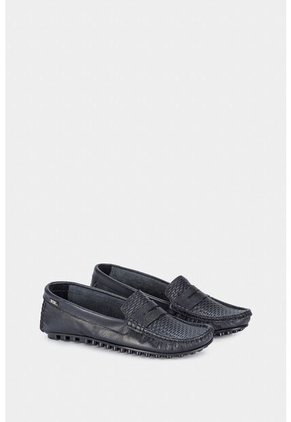 Mocasines Denver De Cuero Para Mujer Grabado Con Placa Mocasines Denver De Cuero Para Mujer Grabado Con Placa Negro 35 VÉLEZ