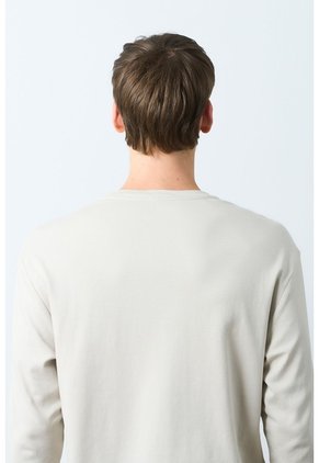 Camiseta Tejida Manga Larga Para Hombre Sabina Camiseta Tejida Manga Larga Para Hombre Sabina Arena S VÉLEZ