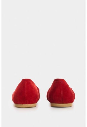 Baleta De Cuero Gamuzado Para Mujer Elia Baleta De Cuero Gamuzado Para Mujer Elia Rojo 39 VÉLEZ