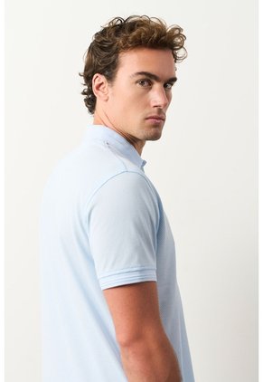 Polo Lucca Manga Corta Para Hombre Texturizada Polo Lucca Manga Corta Para Hombre Texturizada Azul Claro S VÉLEZ