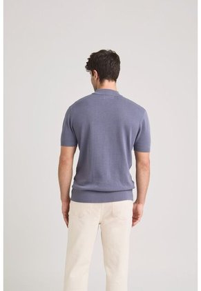 Camiseta Tejida Shadow Para Hombre Figuras Geométricas Camiseta Tejida Shadow Para Hombre Figuras Geométricas Azul XL Vélez