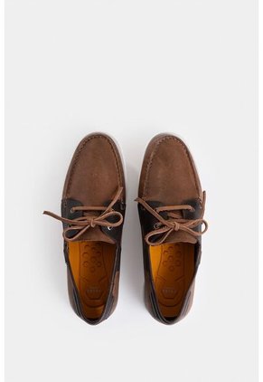 Zapatos Cordón De Cuero Contrastes Zapatos Cordón De Cuero Contrastes Tabaco 44 VÉLEZ