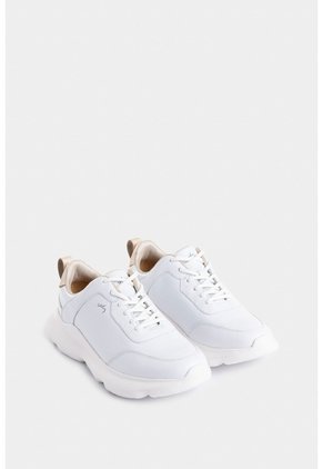 Tenis Mori 3 De Cuero Para Mujer Silueta Deportiva Tenis Mori 3 De Cuero Para Mujer Silueta Deportiva Blanco 36 VÉLEZ