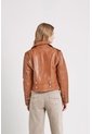 Chaqueta Biker Natura De Cuero Para Mujer Semi Ajustada Chaqueta Biker Natura De Cuero Para Mujer Semi Ajustada Miel M VÉLEZ de Vélez