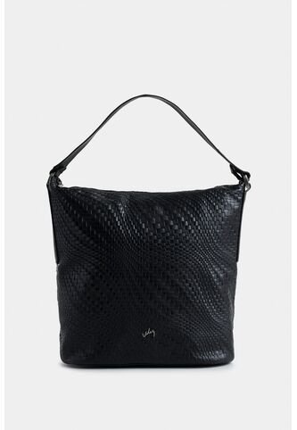 Shopping Delta De Cuero Para Mujer Grabado Ondas Shopping Delta De Cuero Para Mujer Grabado Ondas Negro VÉLEZ Vélez