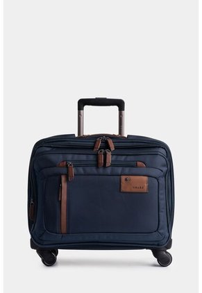 Maleta Ejecutiva Lona Por Cuero 16 Pulgadas Living Azul Oscuro Maleta Ejecutiva Lona Por Cuero 16" Living Azul Oscuro VÉLEZ