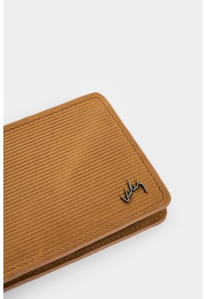 Billetera Vértice De Cuero Para Hombre Placa Rayas Billetera Vértice De Cuero Para Hombre Placa Rayas Miel VÉLEZ